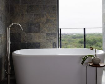 austin proper bath tub with view