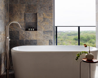 austin proper bath tub with view