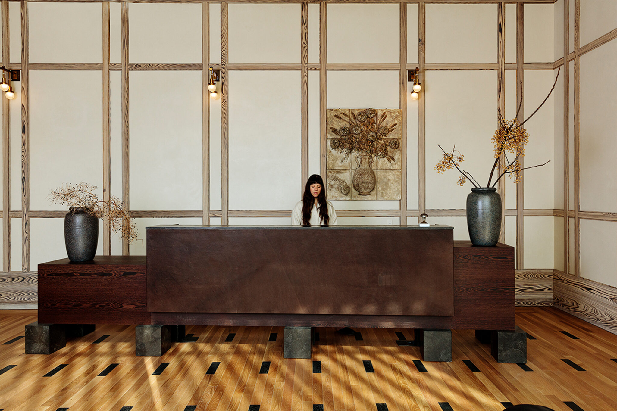 Austin Proper Hotel Reception Desk with Front Desk agent