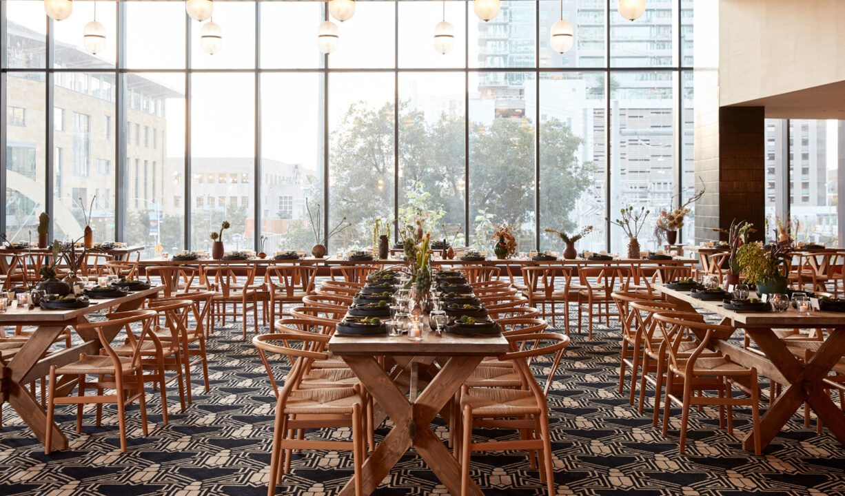 Mirabeau Ballroom Long table set up