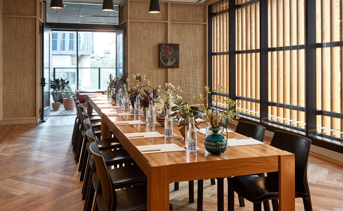 Morning Glory Room with meeting style set up