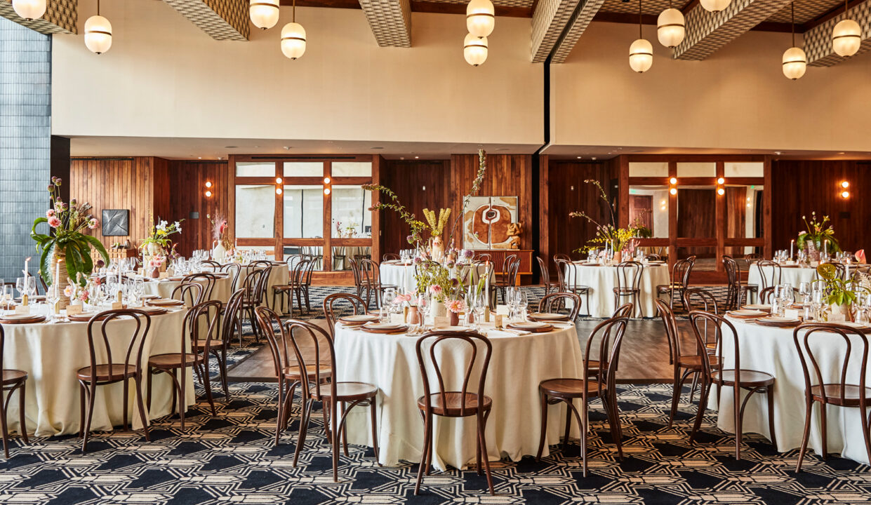 Mirabeau Ballroom wedding reception setting