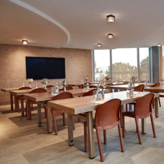 Converge Meeting room with classroom style set up