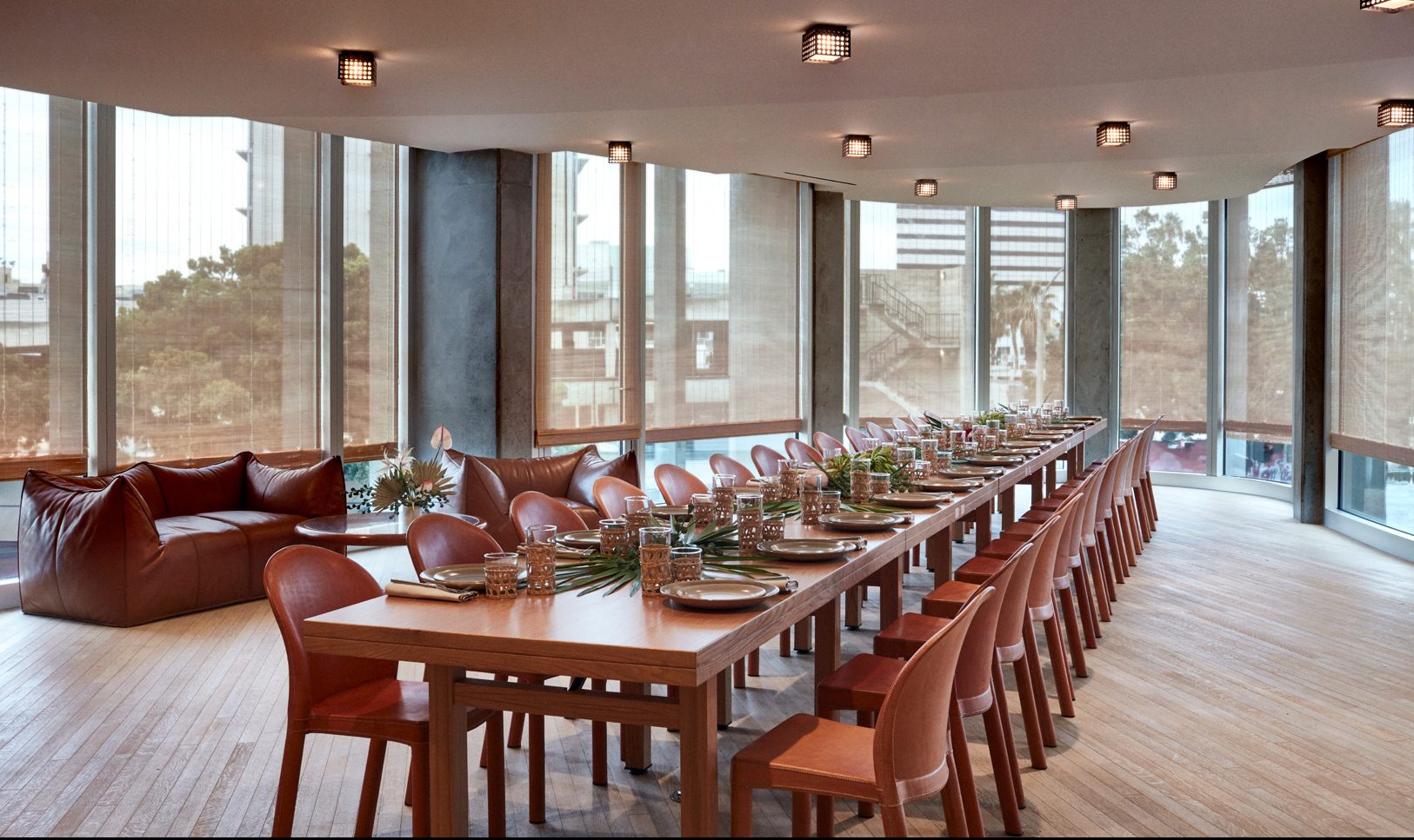 Converge Meeting Room with long table set up