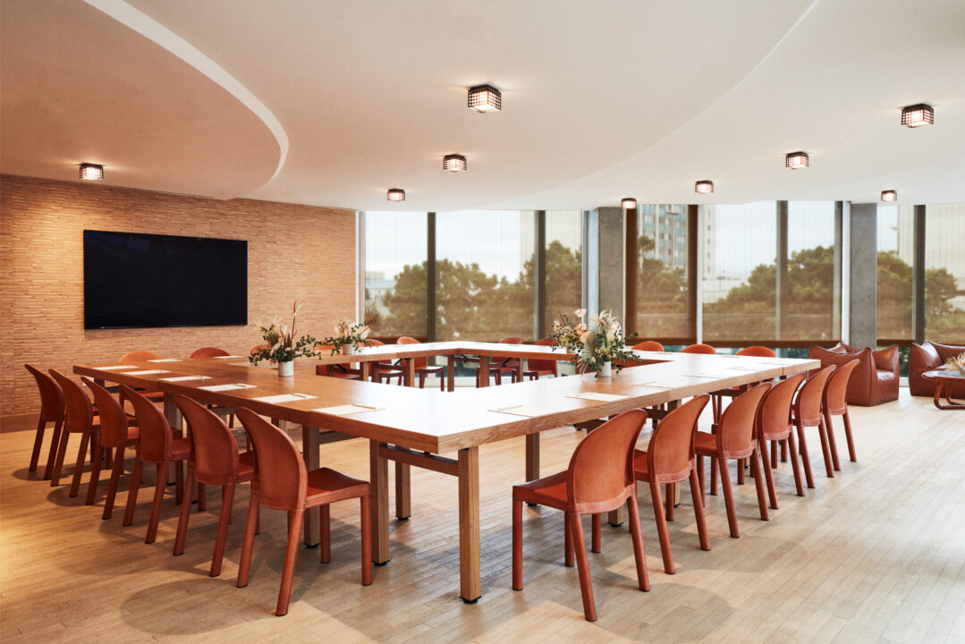Santa Monica Proper Converge Meeting room with classroom style set up