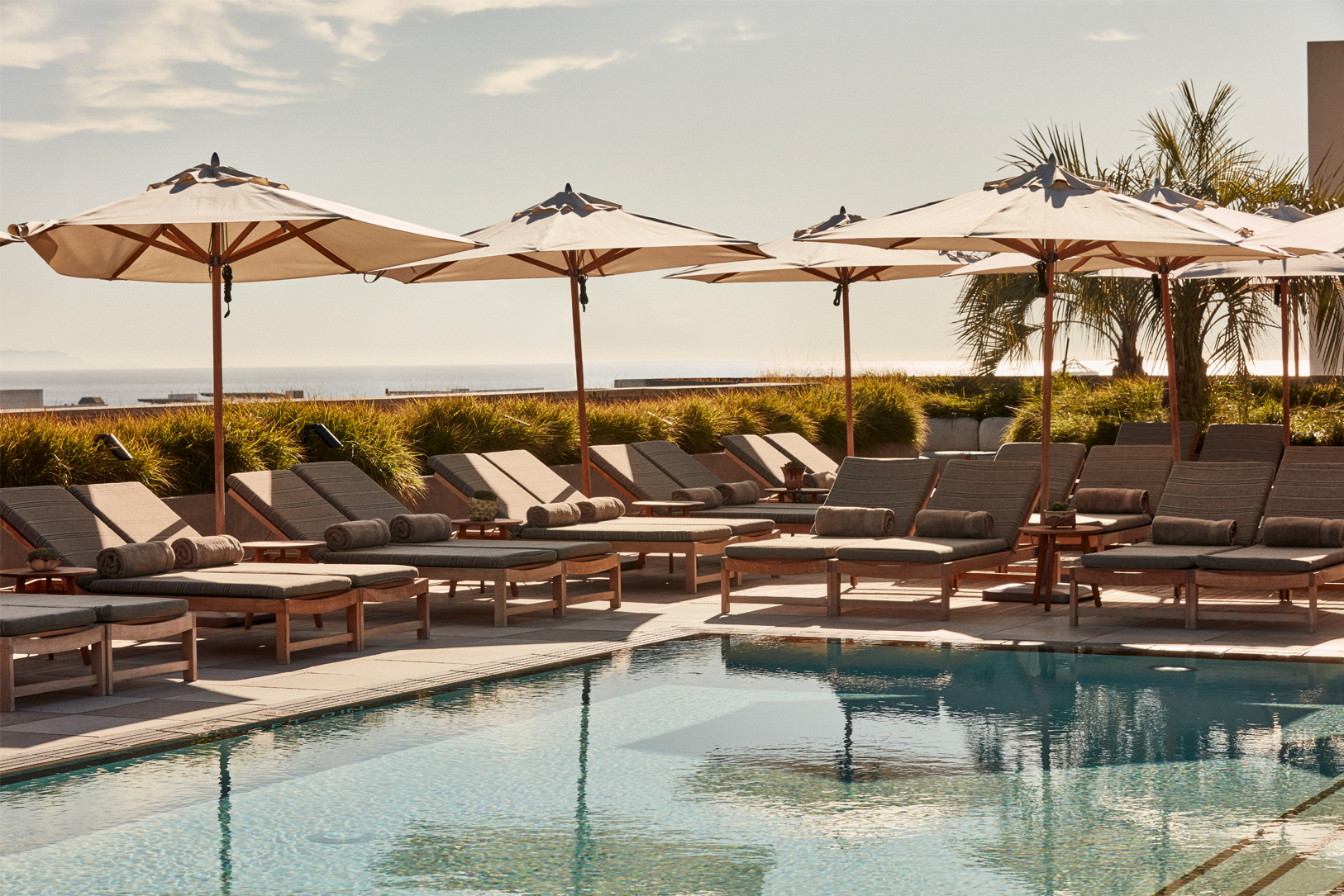 Santa Monica Proper Pool Deck with Lounge Chairs
