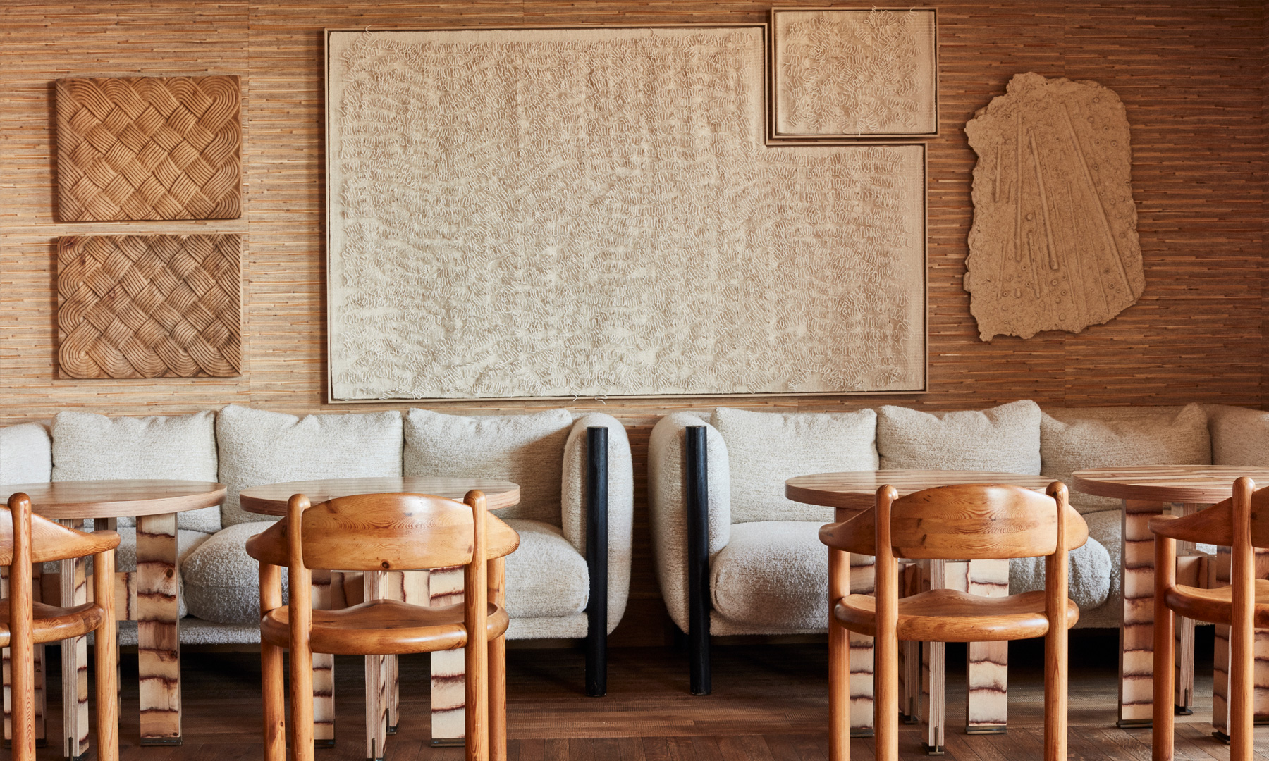 Indoor couch seating on Calabra Rooftop