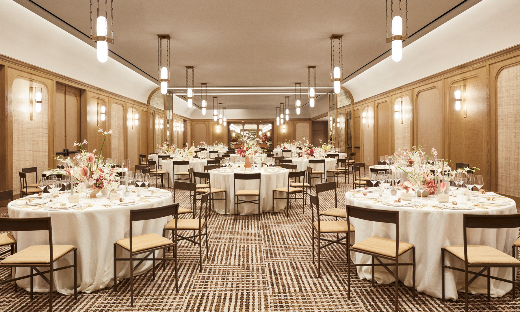 Canela Ballroom Wedding Reception set up