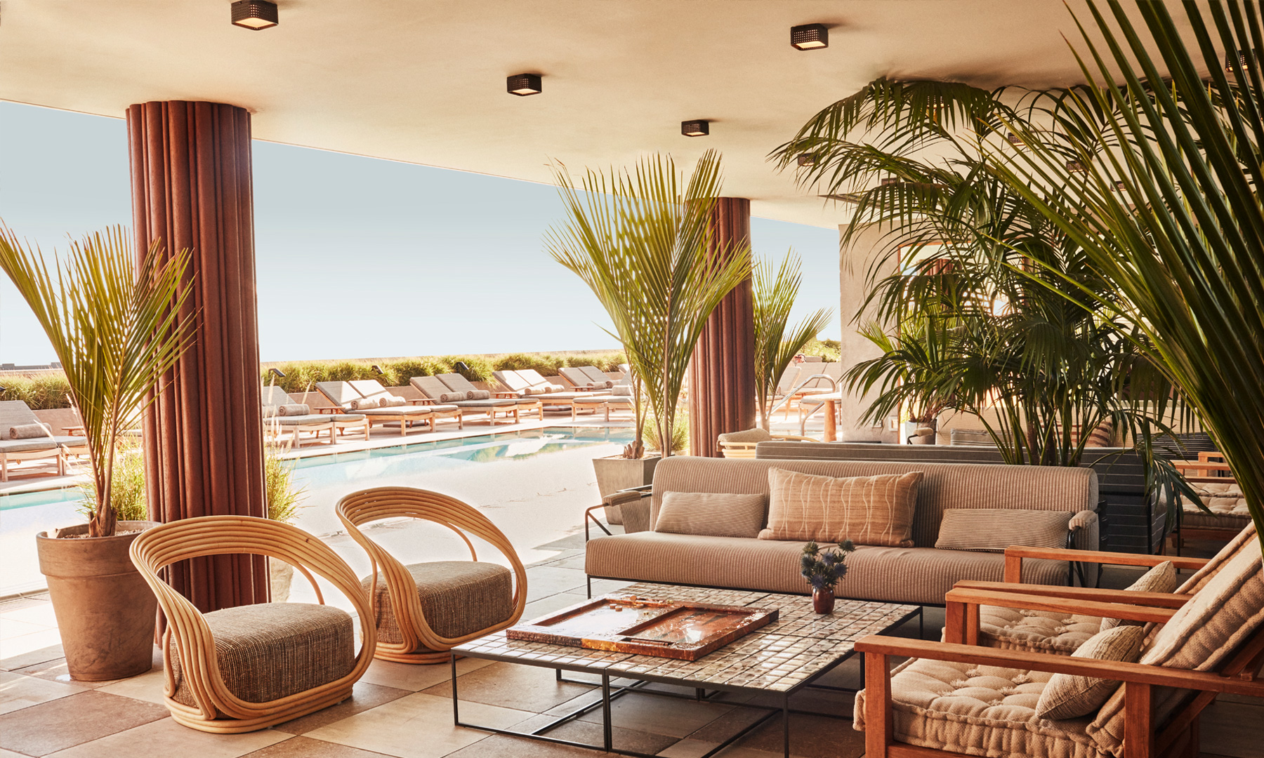 Santa Monica Proper Pool Deck Lounge