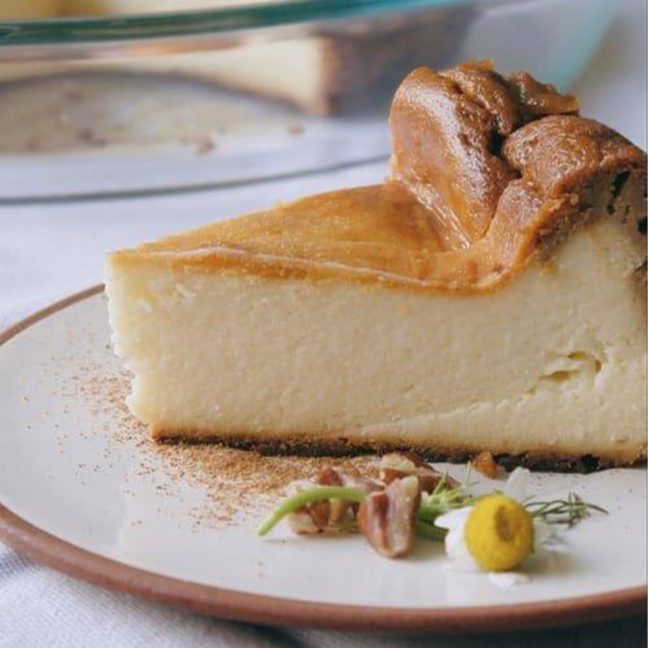 SF Proper’s Basque Burnt Cheesecake with Vanilla Honey
