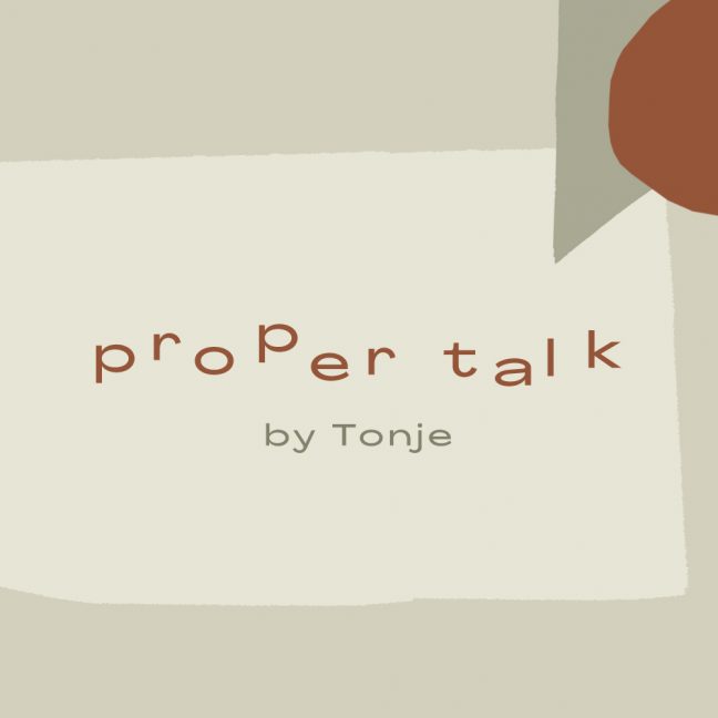 Proper talk by Tonje