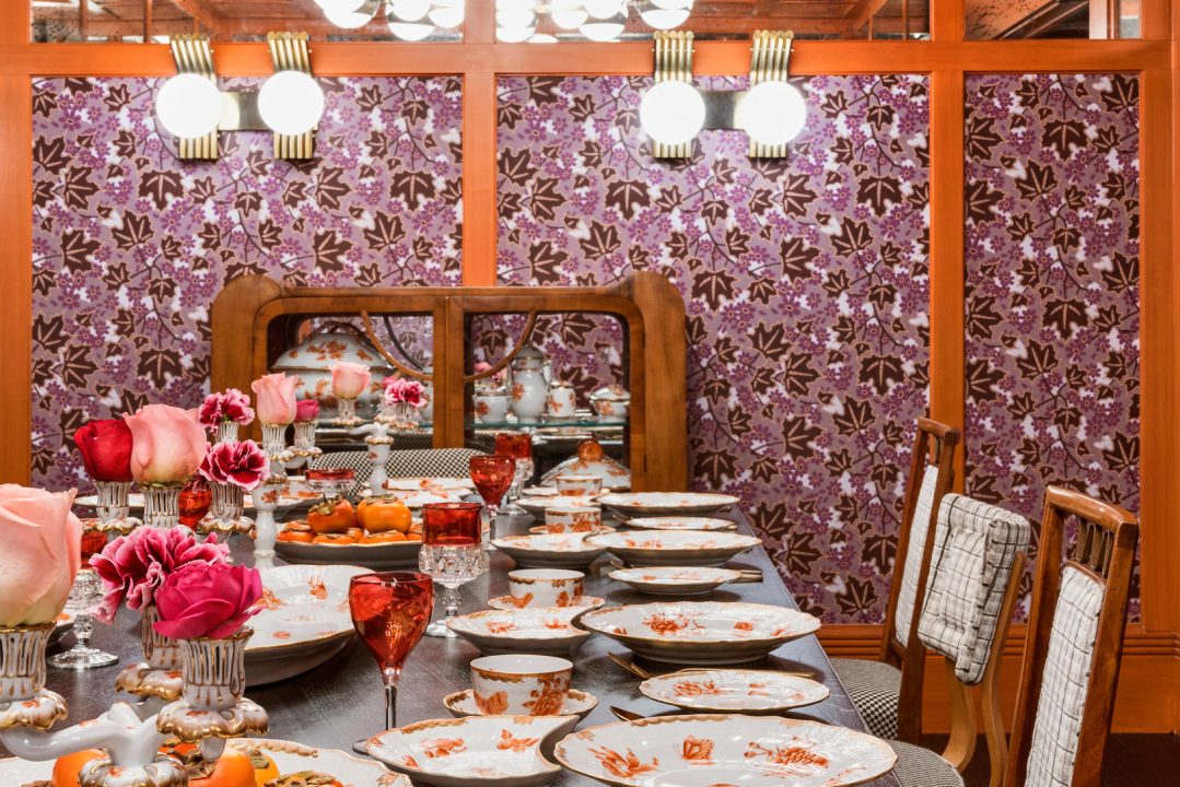 gilda's private dining room with festive table setting