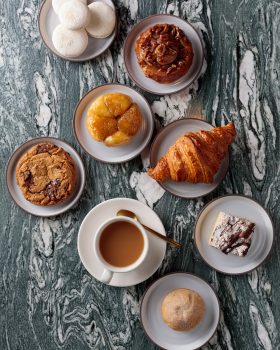 La Bande assortment of pastries and coffee