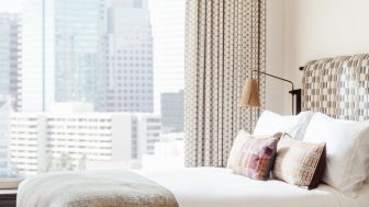 Deluxe Queen View bed with city view