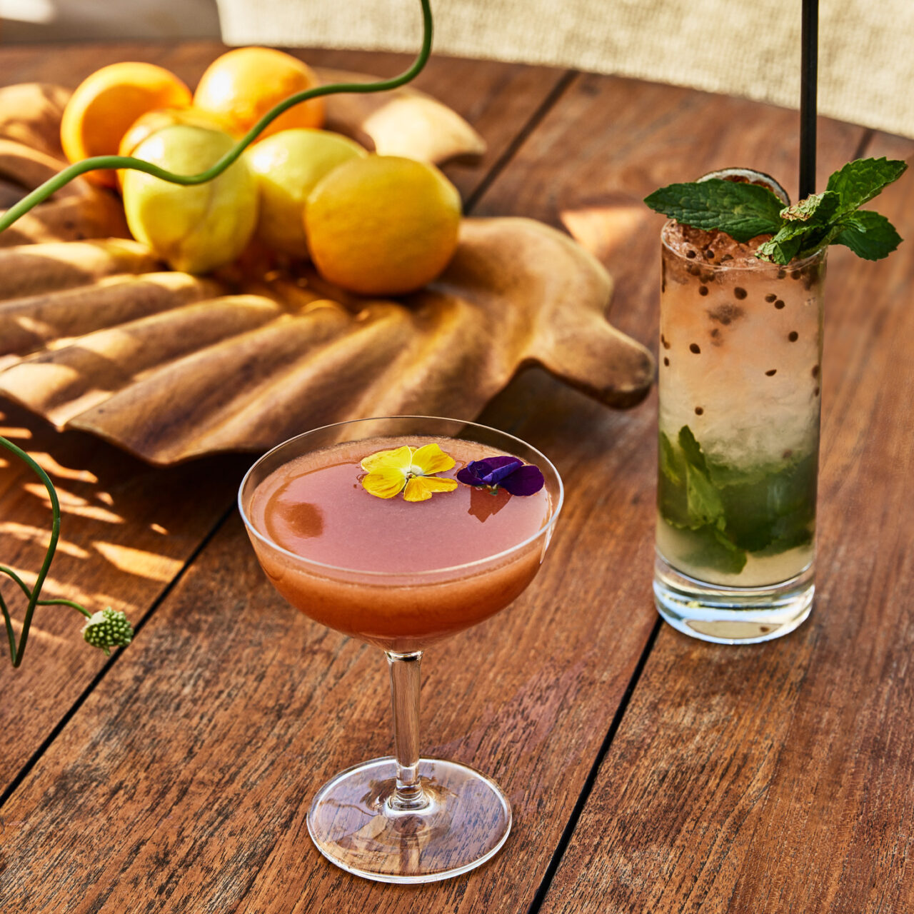 outdoor calabra cocktails