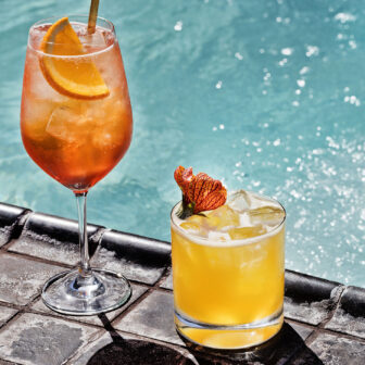 Poolside cocktails