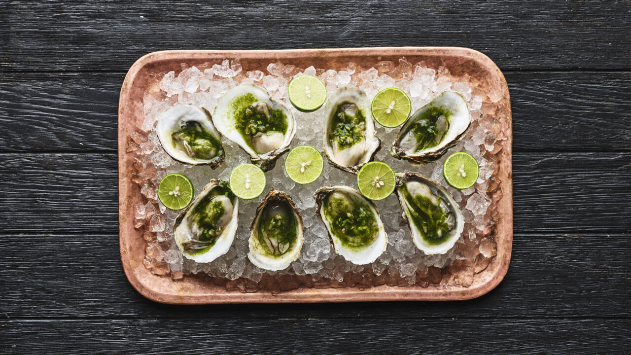 La Piscina Oysters on the Half Shell