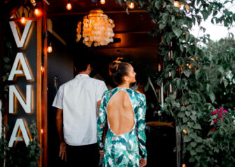 A couple enjoying each other's company, sharing a joyful and intimate moment together.