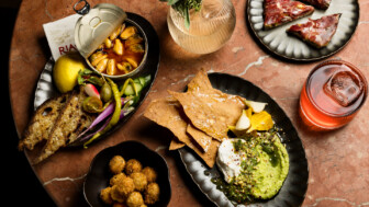Chef crafted small plates and cocktails served with vibrant Mediterranean inspired flavors in Downtown LA
