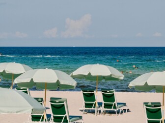 The Shelborne By Proper beach chairs on Miami Beach