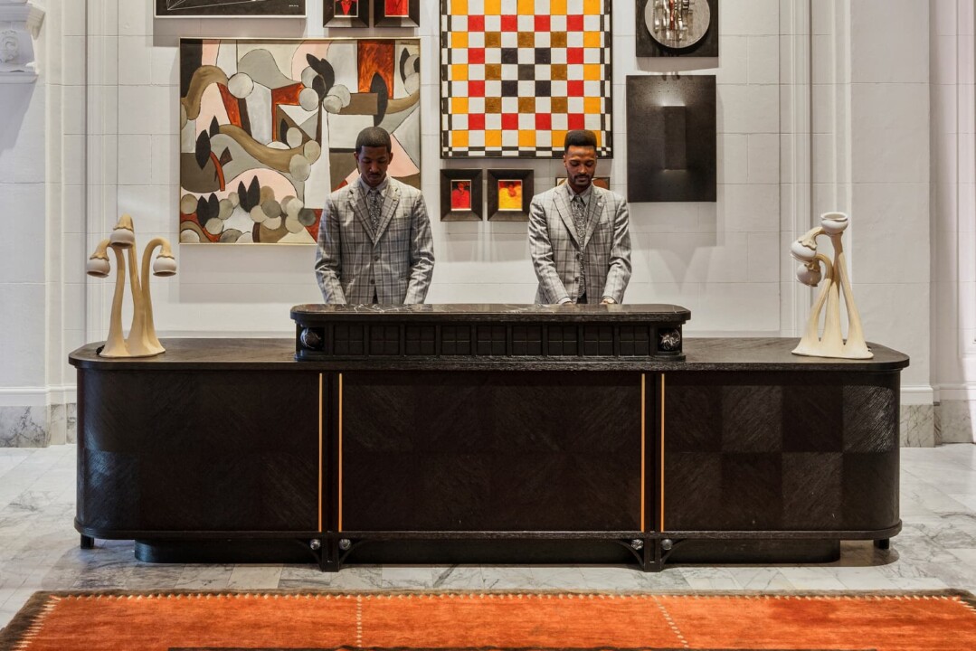 reception desk in san francisco proper lobby