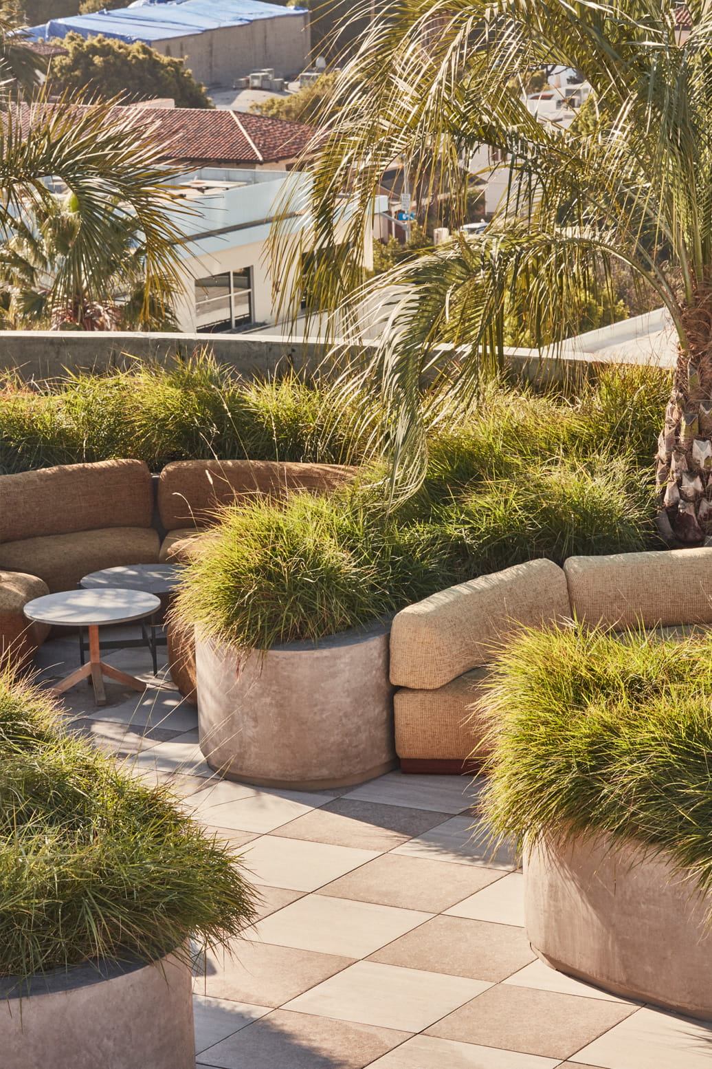 Santa Monica Proper pool deck banquettes
